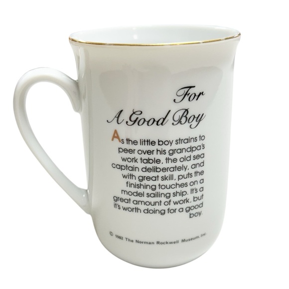 $10 or 2/$15 Vintage Norman Rockwell Museum Mug “For a Good Boy” - Picture 3 of 9
